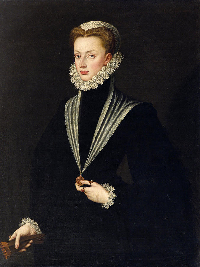 Portrait of Archduchess Johanna of Austria Painting by Sofonisba Anguissola