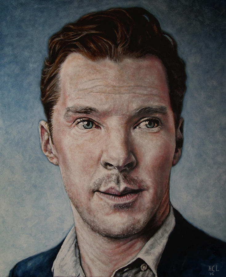 Benedict Cumberbatch Painting - Portrait of Benedict Cumberbatch by Harrison Larsen