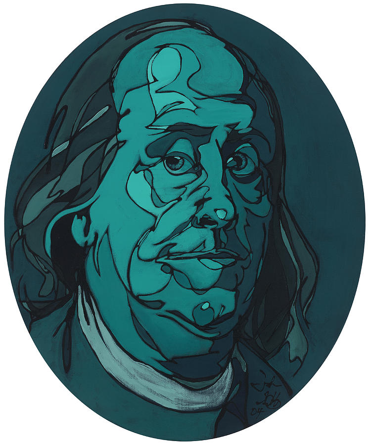 Portrait of Benjamin Franklin Painting by John Gibbs
