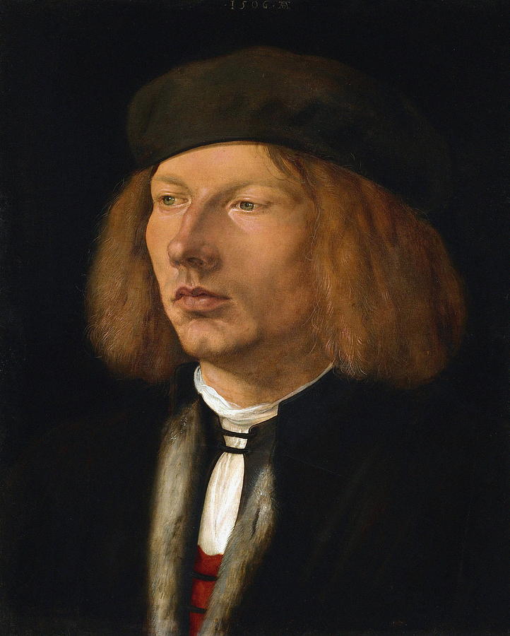 Munich Movie Painting - Portrait Of Burkhard Of Speyer by Albrecht Durer