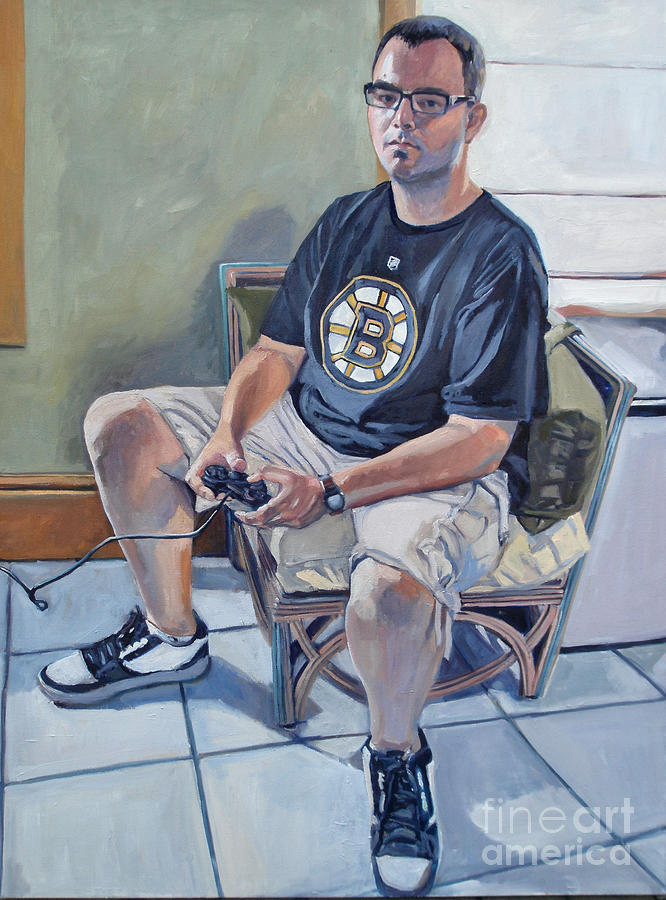 Portrait of Cale Painting by Deb Putnam