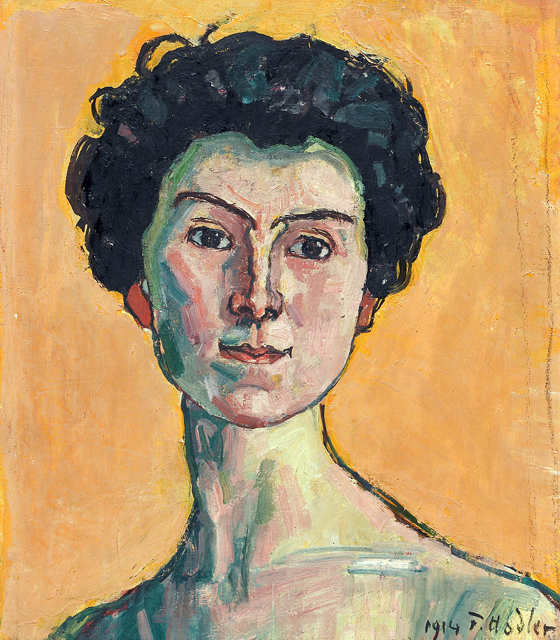 Portrait of Clara Pasche-Battie 2 Painting by Ferdinand Hodler