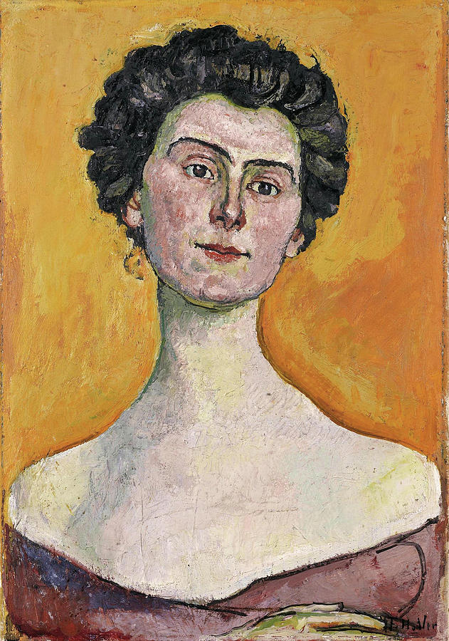 Portrait of Clara Pasche-Battie Painting by Ferdinand Hodler