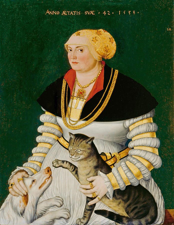 Portrait of Cleophea Krieg von Bellikon Painting by Hans Asper