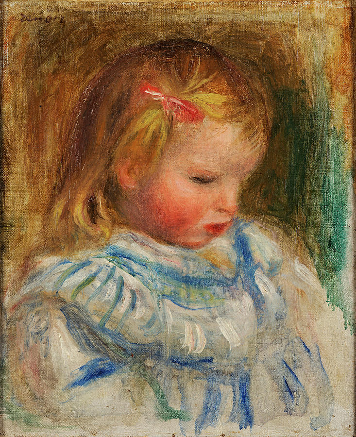 Portrait of Coco, Claude Renoir Painting by Pierre-Auguste Renoir ...