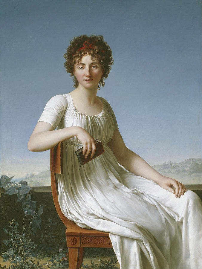 Portrait Painting - Portrait of Constance Pipelet by Jean Baptiste Francois Desoria