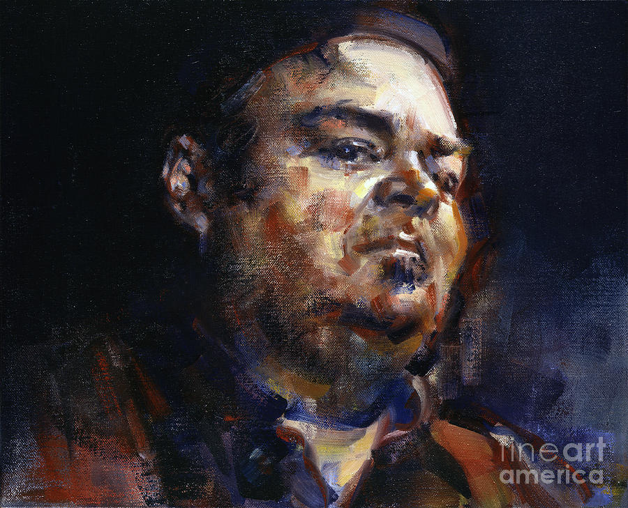 Portrait of David Thomas Painting by Ritchard Rodriguez