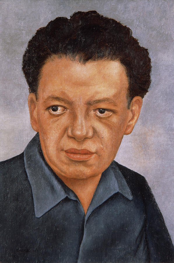 Diego Rivera Photograph -  Portrait of Diego Rivera by Frida Kahlo