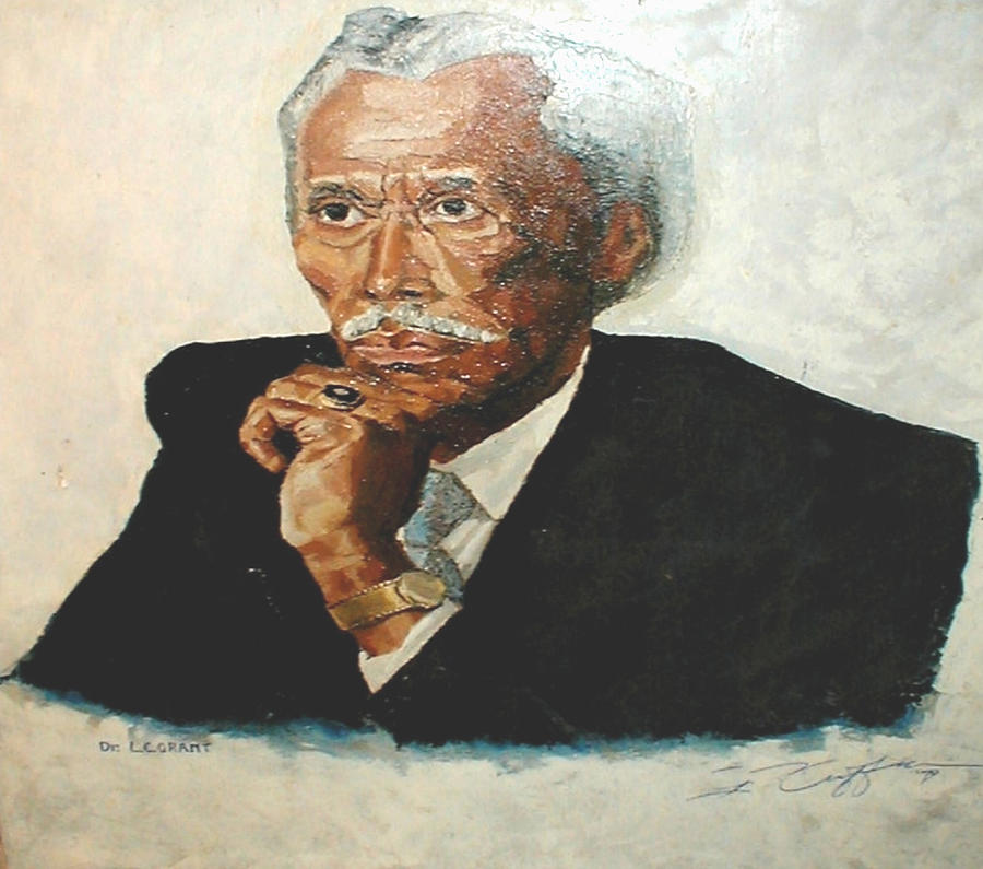 Portrait of Doctor L C Grant Painting by G Cuffia
