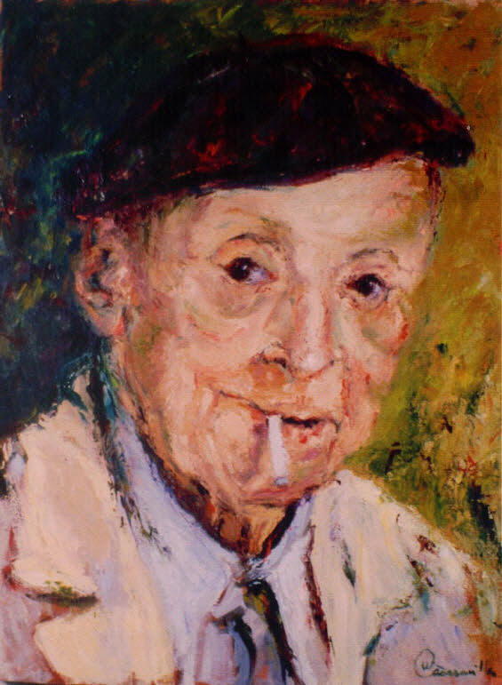 Portrait Painting - Portrait of Don Manuel by Walter Casaravilla