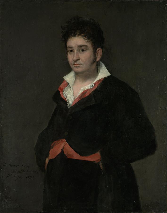 Portrait of Don Ramon Satue, 1823 Painting by Vincent Monozlay