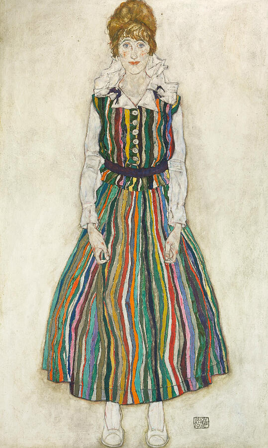 Portrait of Edith, from 1915 Painting by Egon Schiele