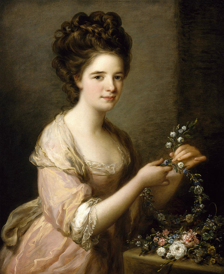 Portrait of Eleanor, Countess of Lauderdale Painting by Angelica Kauffman