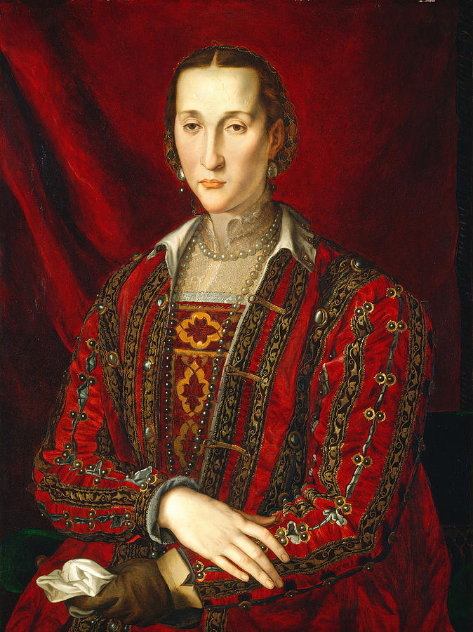 Portrait of Eleanora di Toledo Painting by Bronzino