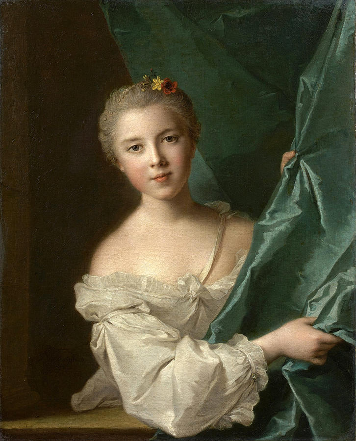 Portrait Of Eleonore Louise Le Gendre De Berville, Marquise Du Hallay ...