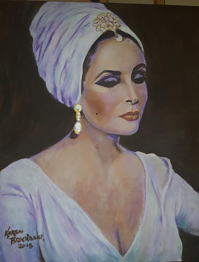 Portrait of Elizabeth Painting by Karen Brockbank - Fine Art America