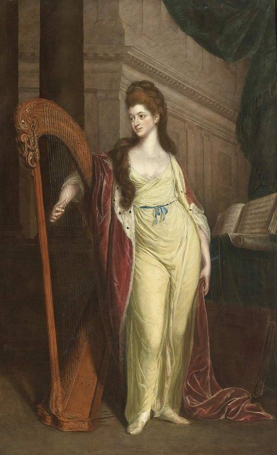 Portrait of Elizabeth Lady Craven Later Margravine of Anspach Painting by Thomas Beach