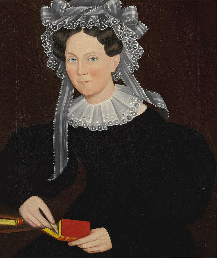 Portrait of Elizabeth Mygans Painting by Ammi Phillips