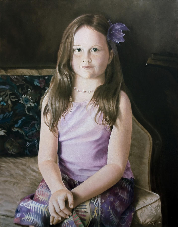 Portrait of Ellie Painting by Richard Ferguson
