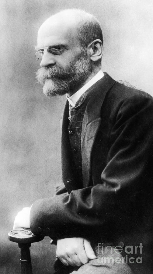 Portrait of Emile Durkheim Photograph by French School
