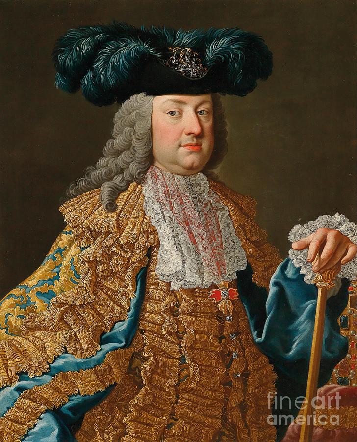 Maria Theresa Painting - Portrait of Emperor Francis I  by Celestial Images