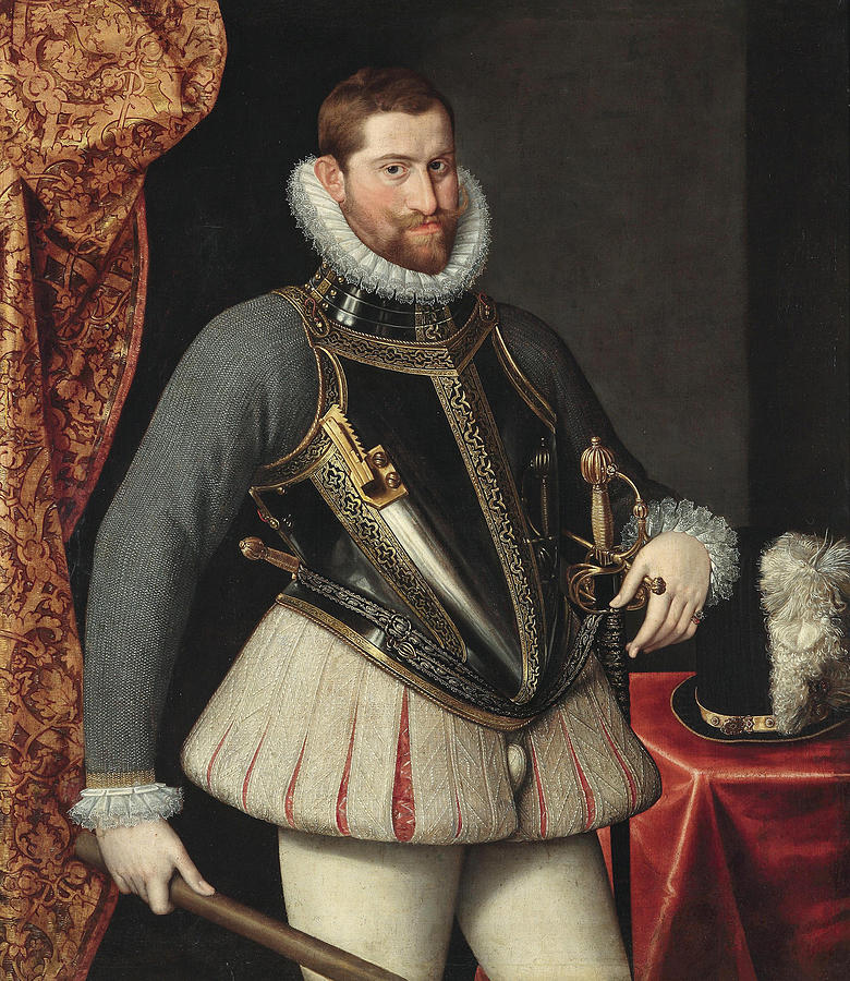  Portrait of Emperor Rudolf II Painting by Martino Rota