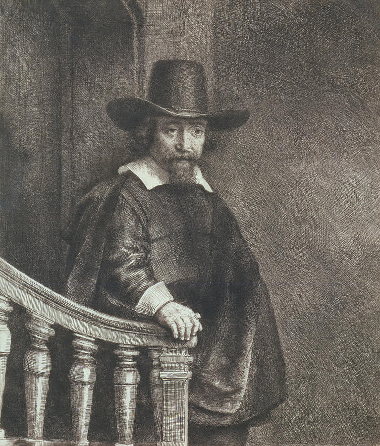 Portrait of Ephraim Bueno, Physician Relief by Rembrandt