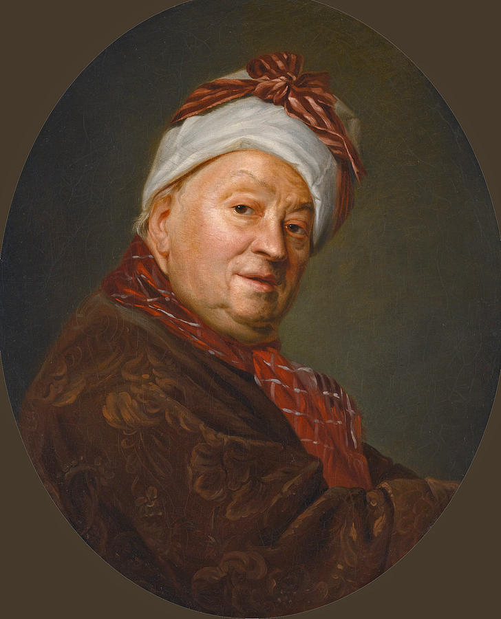 Portrait of Etienne Jeaurat Painting by Etienne Aubry
