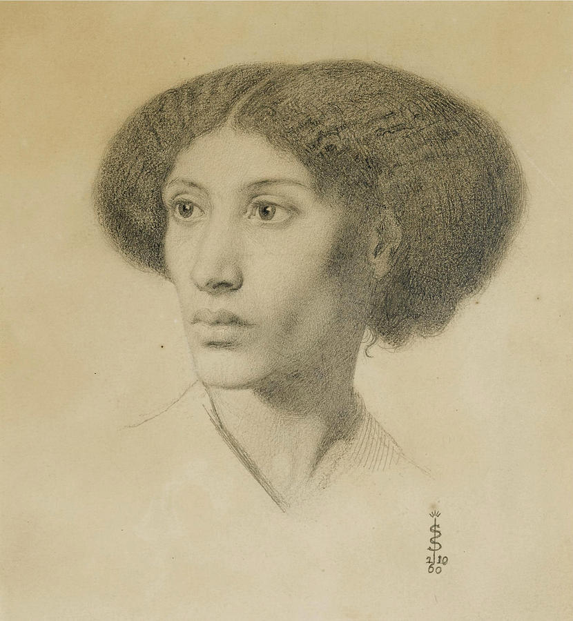Portrait of Fanny Eaton Drawing by Simeon Solomon
