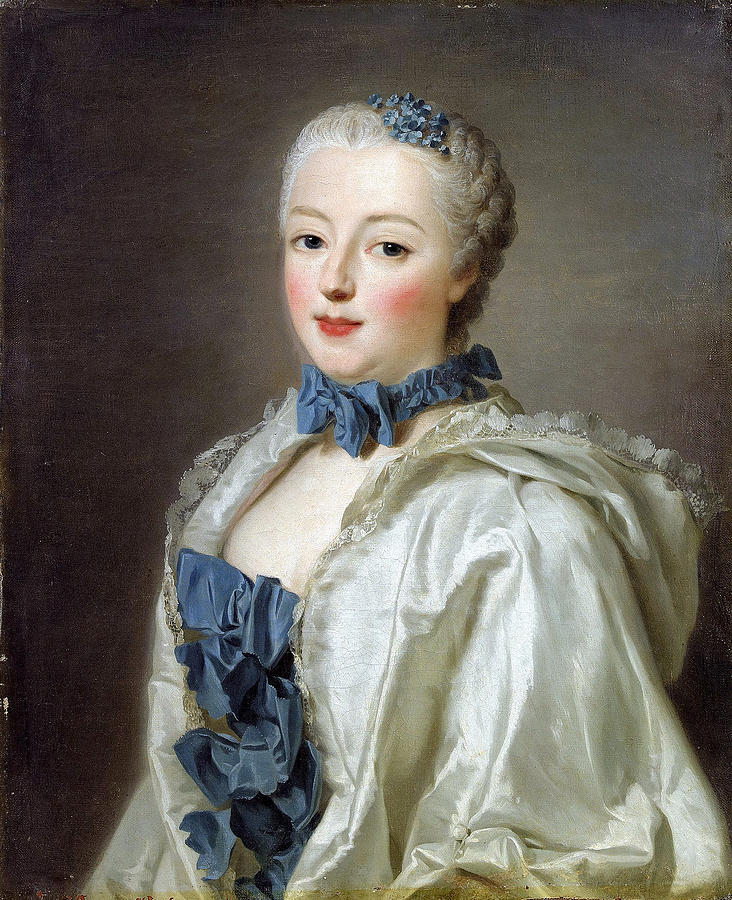 Portrait of Farncoise Marguerite de Sevigne Countess of Grignan Painting by Alexander Roslin