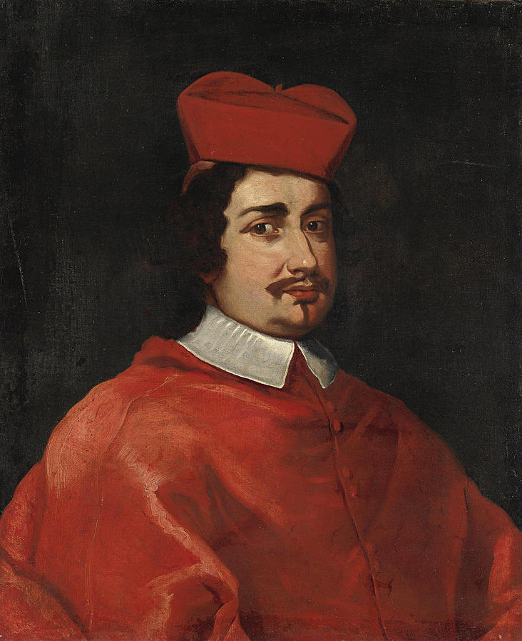Portrait of  Flavio Chigi Painting by Giovanni Maria Morandi