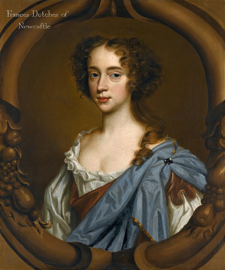 Portrait of Frances Pierrepont Duchess of Newcastle Painting by Mary Beale