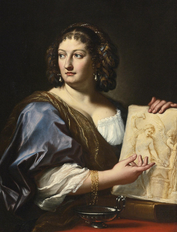 Portrait of Francesca Gommi Maratta Painting by Carlo Maratta
