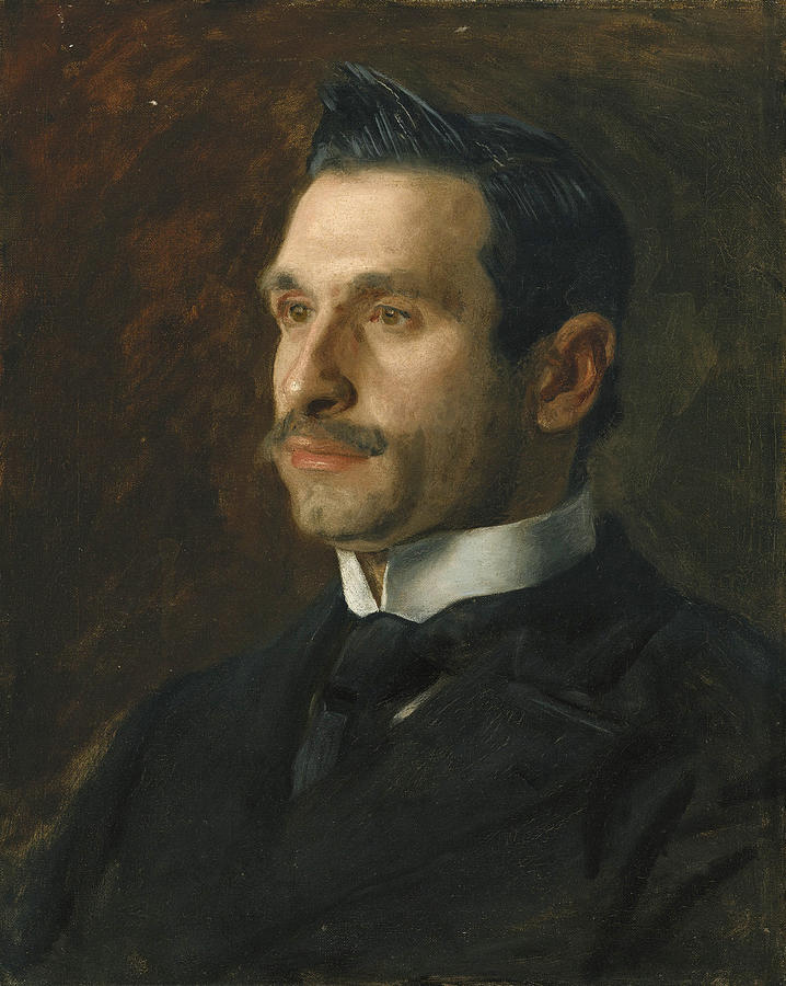  Portrait of Francesco Romano Painting by Thomas Eakins
