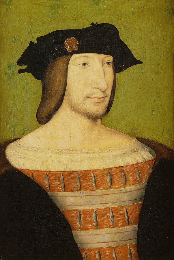 Portrait of Francis I, King of France Painting by Jean Clouet