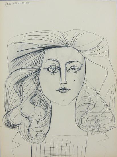 Portrait of Francoise Gilot Painting by Pablo Picasso - Fine Art America