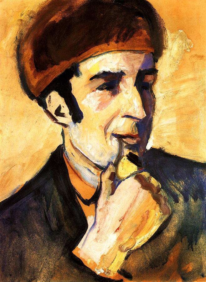Portrait Of Franz Marc Painting