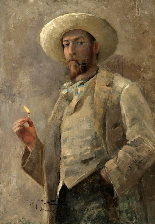 Portrait of Gaines Ruger Donoho Painting by John Lavery