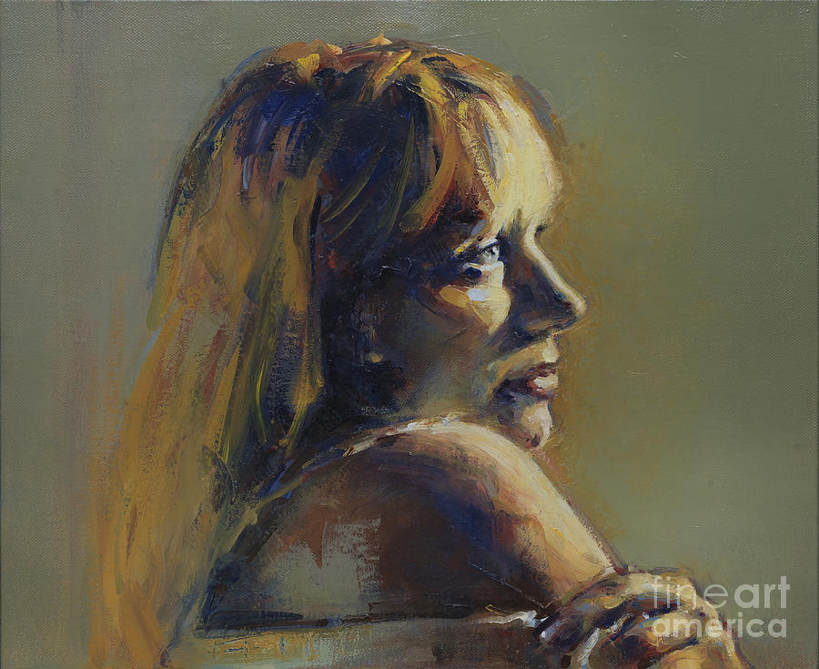 Portrait of Galina Painting by Ritchard Rodriguez
