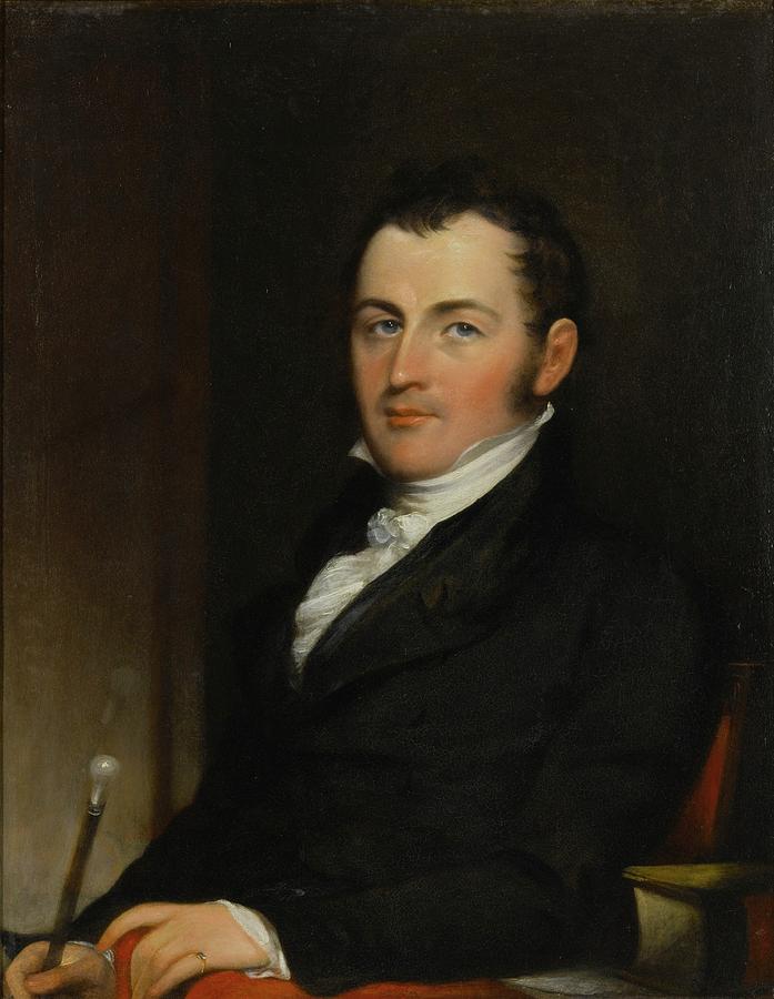 Portrait Of George Gallagher Painting by John Trumbull