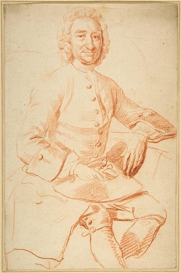 Portrait of George Graham   Drawing by Thomas Hudson