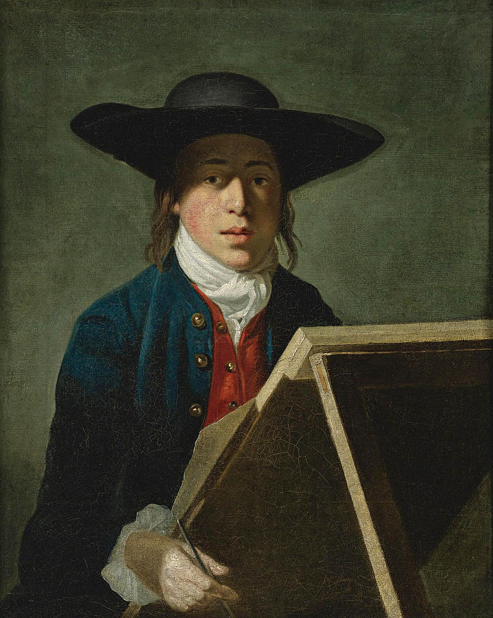 Portrait of George Morland when a Young Man, at an Easel Painting by Henry Robert Morland