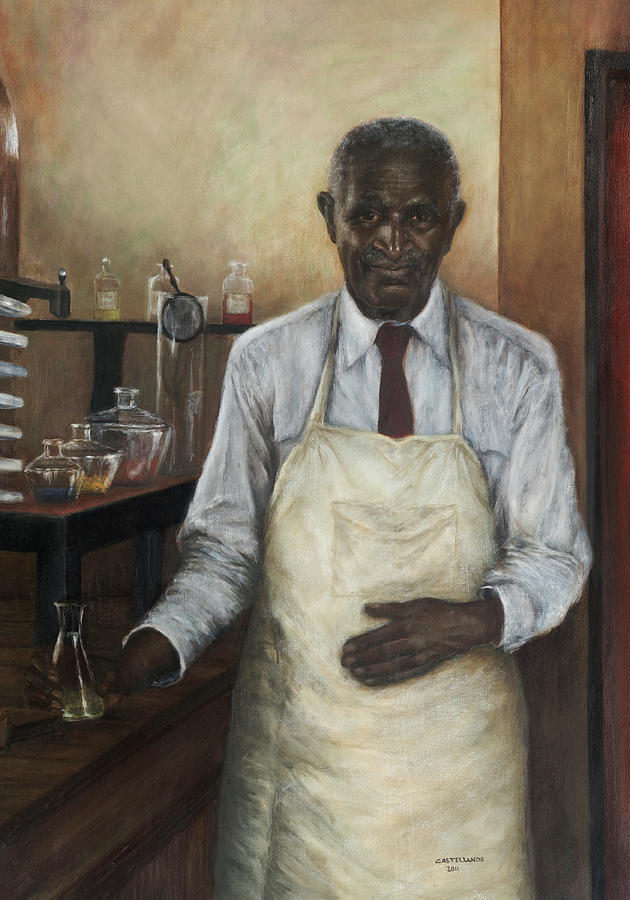 African-american Painting - Portrait of George Washington Carver by Sylvia Castellanos