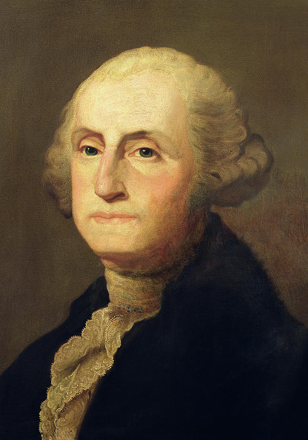 George Washington Painting - Portrait of George Washington by Gilbert Stuart
