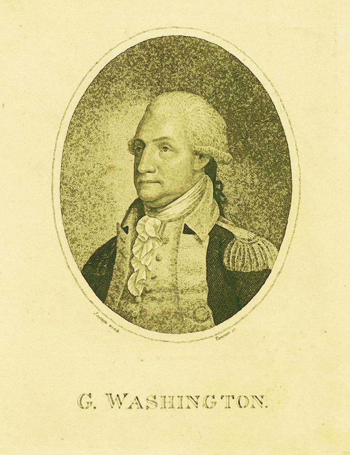 Portrait of George Washington Poster 6 Painting by Celestial Images