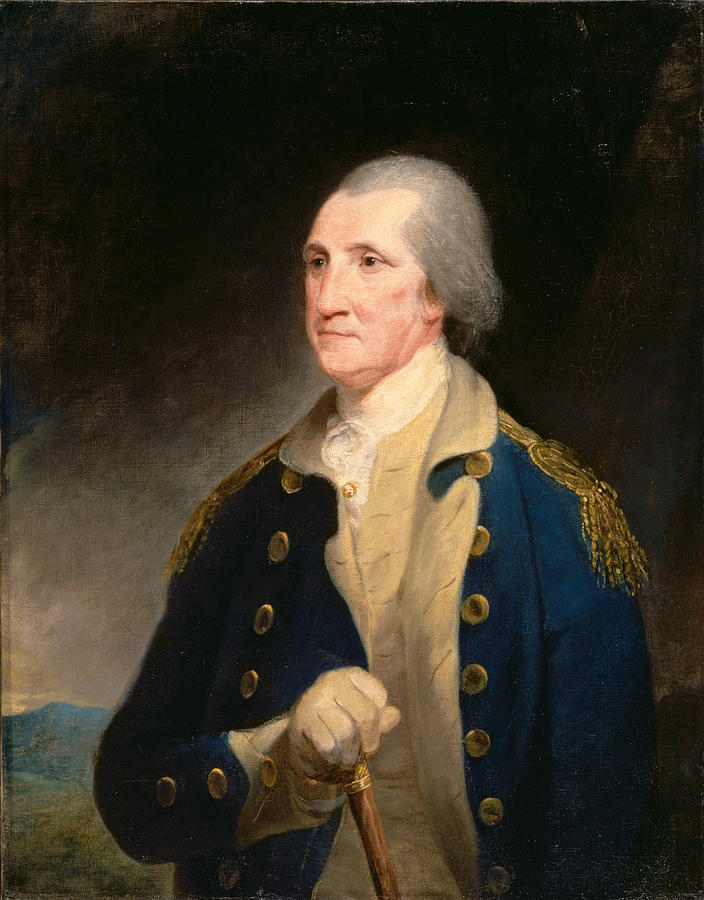 Portrait of George Washington Painting by Robert Edge Pine
