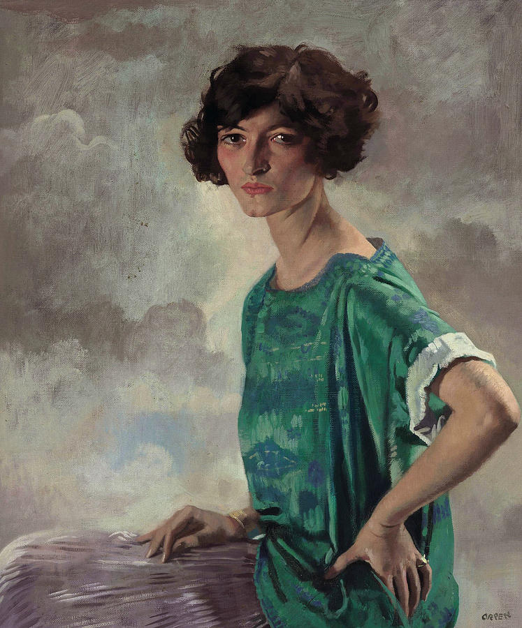Portrait of Gertrude Sanford Painting by William Orpen