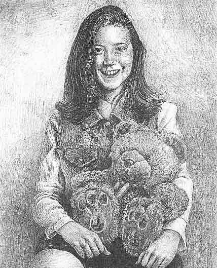 Portrait Drawing - Portrait of Girl by Dan Moran