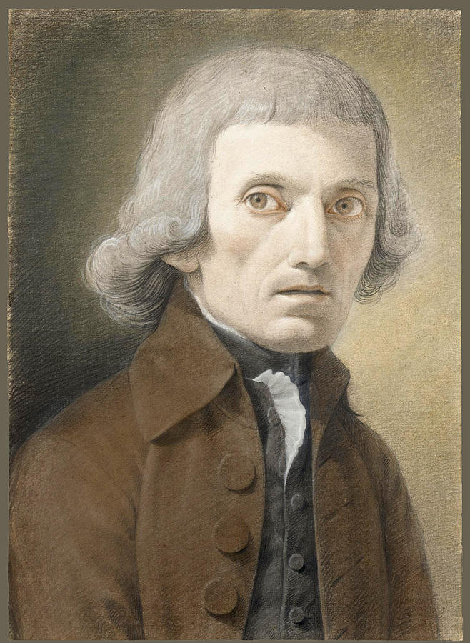 Portrait of Giuseppe Parini Drawing by Giuseppe Pietro Mazzola