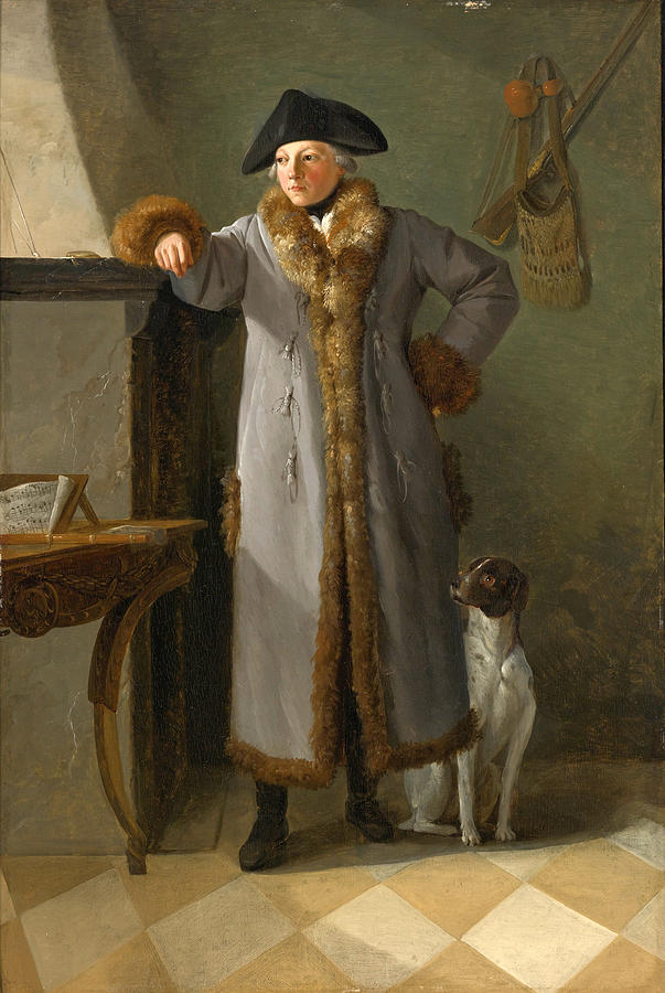 Portrait of Gottlieb Christian Heigelen as a Hunter Painting by Philipp Friedrich von Hetsch